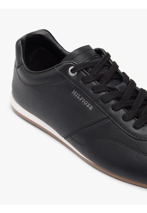 Tenis Negro De Cuero Lorun Icon Tommy Hilfiger