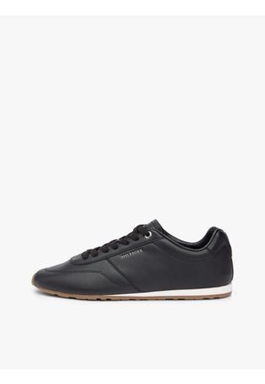 Tenis Negro De Cuero Lorun Icon Tommy Hilfiger