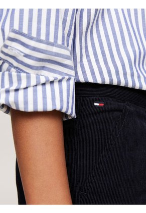 Pantalón Azul Chino De Pana Con Pierna Ancha Tommy Hilfiger