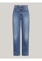 Jeans Azul De Talle Alto Rectos De Corte Amplio Tommy Hilfiger de Tommy Hilfiger