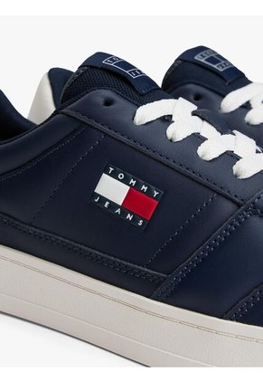 Tenis Azul The Greenwich Essential De Cuero Tommy Hilfiger