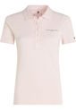 Polo Rosa De Corte Slim Con Logo Distintivo Para Mujer Tommy Hilfiger de Tommy Hilfiger