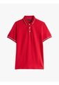 Polo Rojo Ribeteado De Corte Slim Tommy Hilfiger de Tommy Hilfiger