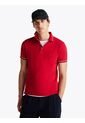 Polo Rojo Ribeteado De Corte Slim Tommy Hilfiger de Tommy Hilfiger