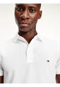 Polo Manga Corta Slim Fit Blanco 985 de Tommy Hilfiger