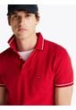Polo Rojo Ribeteado De Corte Slim Tommy Hilfiger de Tommy Hilfiger