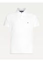 Polo Manga Corta Slim Fit Blanco 985 de Tommy Hilfiger