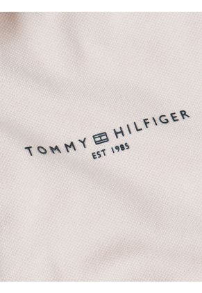 Polo Rosa De Corte Slim Con Logo Distintivo Para Mujer Tommy Hilfiger