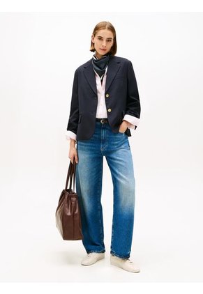 Tenis Beige Tommy Hilfiger Low Profile Runner De Cuero Tommy Hilfiger