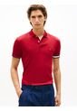 Polo Rojo Slim Con Manga Corta Tommy Hilfiger de Tommy Hilfiger