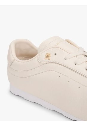 Tenis Beige Tommy Hilfiger Low Profile Runner De Cuero Tommy Hilfiger