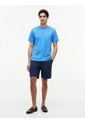 Camiseta Azul De Cuello Redondo Con Logo Bordado Tommy Hilfiger de Tommy Hilfiger