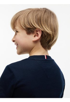Camiseta Multicolor De Punto Con Contorno Del Logo Tommy Hilfiger