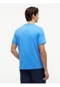 Camiseta Azul De Cuello Redondo Con Logo Bordado Tommy Hilfiger de Tommy Hilfiger