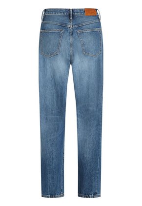 Jeans Azul De Talle Alto Rectos Con Costura Girada Tommy Hilfiger