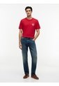 Camiseta Roja De Corte Regular Con Logo Box Flag Tommy Hilfiger de Tommy Hilfiger