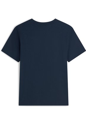 Camiseta Azul Manga Corta Con Diseño De Rayas Tommy Hilfiger