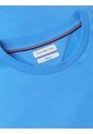 Camiseta Azul De Cuello Redondo Con Logo Bordado Tommy Hilfiger de Tommy Hilfiger