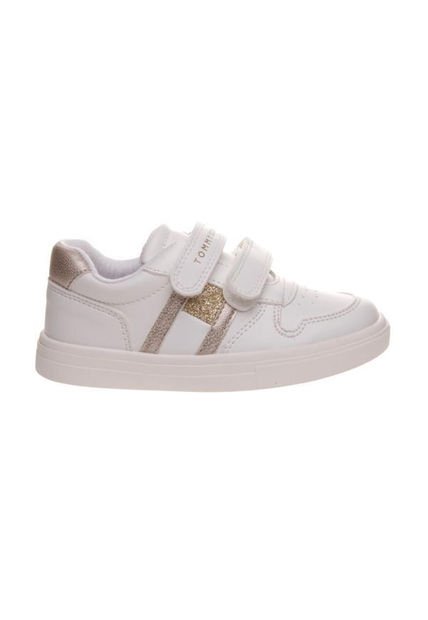 Tenis Velcro De Niñas Blanco Tommy Hilfiger