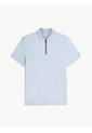 Polo Celeste En Algodón Fluido De Corte Regular Tommy Hilfiger de Tommy Hilfiger