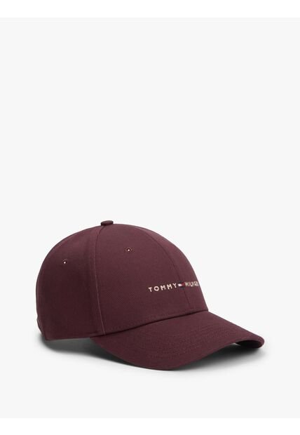 Gorra Roja De Sarga Con Logo Bordado Tommy Hilfiger