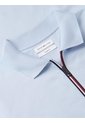 Polo Celeste En Algodón Fluido De Corte Regular Tommy Hilfiger de Tommy Hilfiger