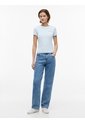 Camiseta Celeste Slim De Punto Con Logo Tommy Jeans de Tommy Hilfiger