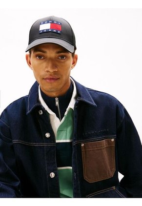 Gorra Negra De Béisbol Archive En Ripstop Con Logo Tommy Hilfiger