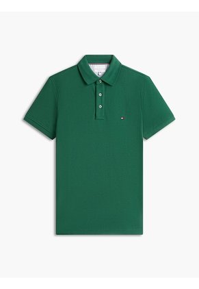Polo Verde De Corte Slim 1985 Tommy Hilfiger