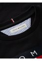Camiseta Negra De Corte Amplio Con Logo Heritage Tommy Hilfiger de Tommy Hilfiger