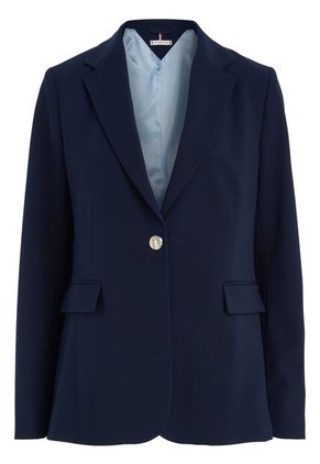 Americana De Traje Con Botonadura Sencilla Mujer Azul Tommy Hilfiger