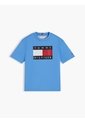 Camiseta Celeste De Punto Heritage Con Logo Tommy Hilfiger de Tommy Hilfiger