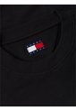 Saco Negro De Cuello Redondo Con Logo Estampado En El Pecho Tommy Jeans de Tommy Hilfiger