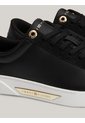 Tenis Negro En Cuero Tommy Hilfiger de Tommy Hilfiger
