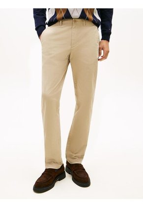 Pantalón Beige Chino Denton Recto De Sarga Tommy Hilfiger