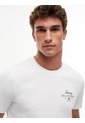 Camiseta Blanca De Cuello Redondo De Punto Con Logo Tommy Hilfiger de Tommy Hilfiger