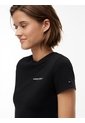 Camiseta Negra Slim De Punto Con Logo Tommy Jeans de Tommy Hilfiger