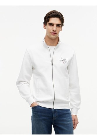 Chaqueta Blanca De Cuello Alto Con Cierre De Cremallera Tommy Hilfiger Tommy Hilfiger