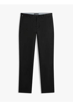 Pantalón Negro Chino Denton Recto De Sarga Tommy Hilfiger