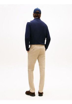 Pantalón Beige Chino Denton Recto De Sarga Tommy Hilfiger