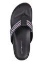 Sandalias Corporate Mixtas De Cuero Hombre Negro Tommy Hilfiger de Tommy Hilfiger