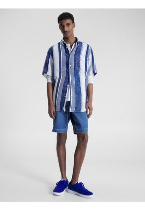 Camisa De Rayas Verticales Hombre Tommy Hilfiger