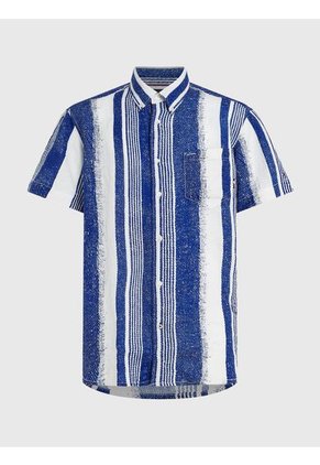 Camisa De Rayas Verticales Hombre Tommy Hilfiger
