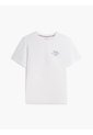 Camiseta Blanca De Cuello Redondo De Punto Con Logo Tommy Hilfiger de Tommy Hilfiger