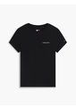 Camiseta Negra Slim De Punto Con Logo Tommy Jeans de Tommy Hilfiger