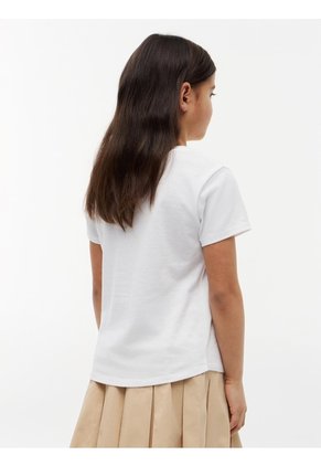 Camiseta Blanca De Corte Slim Con Logo De Cuerda Tommy Hilfiger