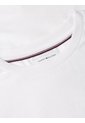 Camiseta Blanca De Cuello Redondo De Punto Con Logo Tommy Hilfiger de Tommy Hilfiger
