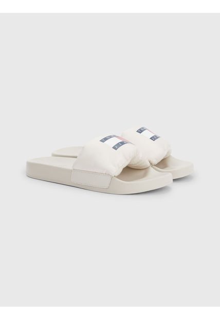 Sandalias Con Pala Acolchada Blanco Tommy Hilfiger