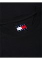 Camiseta Negra Slim De Punto Con Logo Tommy Jeans de Tommy Hilfiger