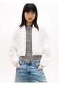 Chaqueta Blanca Bomber Con Inscripción Tommy Jeans de Tommy Hilfiger